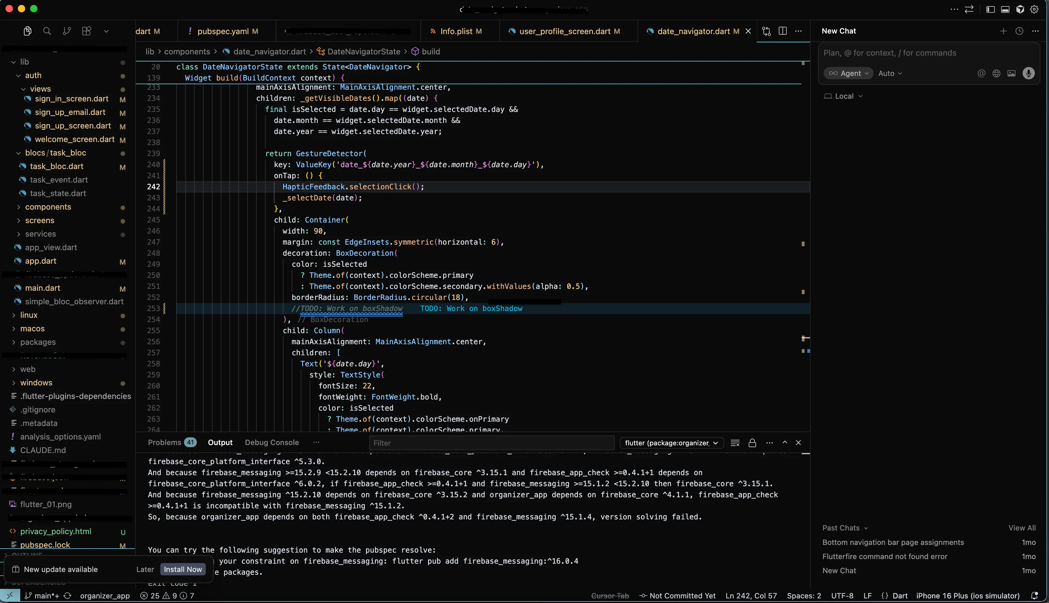 Set up Cursor, avec à droite directement intégré, la fenêtre conversationnelle Set up Cursor, avec à droite directement intégré, la fenêtre conversationnelle