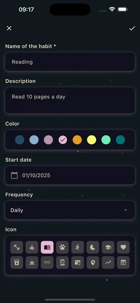 Créer une nouvelle habitude
